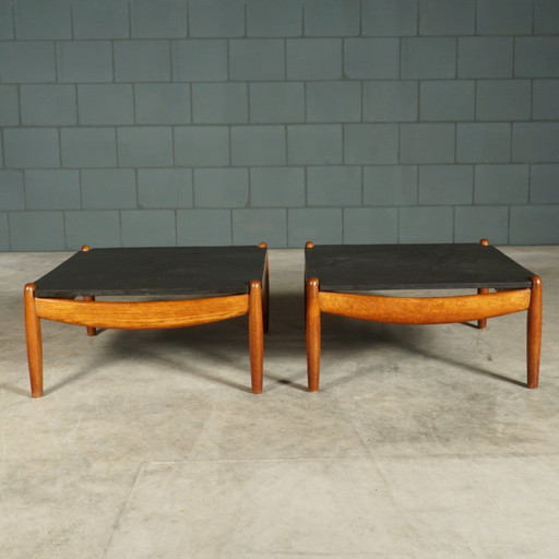 Vintage oak coffee table - Carl Straub - 1960s