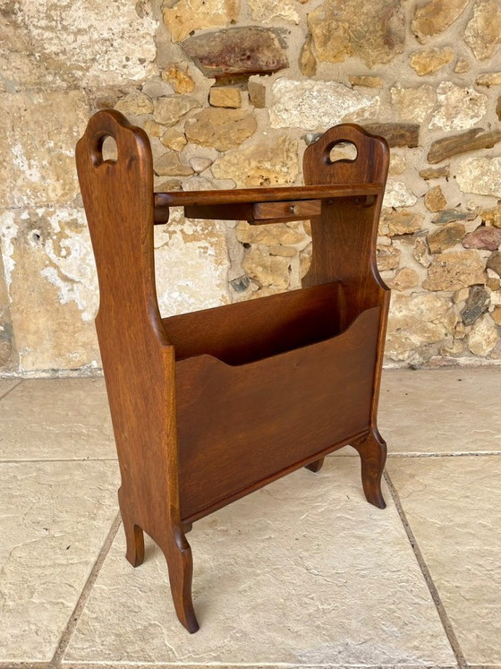Tavolino laterale vintage di metà secolo con portariviste, anni '60 – Tavolini, Wood (photo 24 of 24)