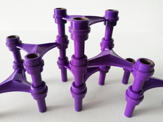 Image 1 of Set portacandele viola stile BMF Nagel