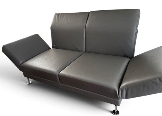 Brühl Moule divano designer medio, divano, letto, ottime condizioni, Divani letto, Pelle, Metallo, Grigio (foto 4 di 5)