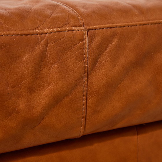 Image 1 of MK11156 Ottoman with leather upholstery