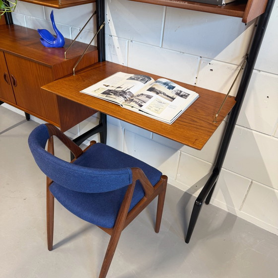 Vintage Wall cabinet •Louis van Teeffelen• – Wood, Brass (photo 2 of 15)