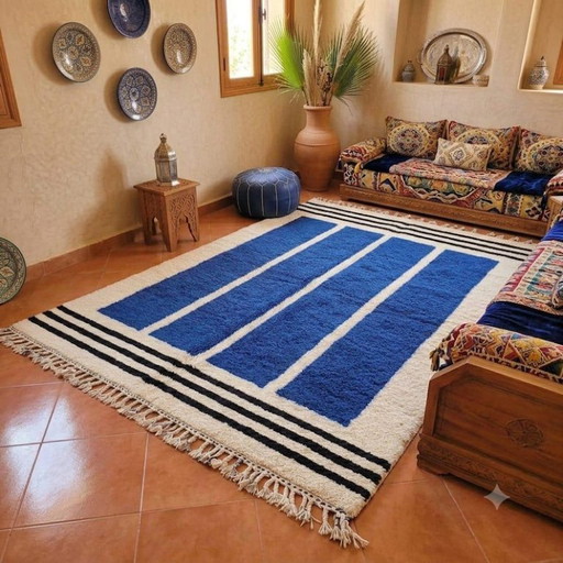 Marokkaans Atlas-tapijt – Uniek handgemaakt exemplaar 250cm x 200cm – vloerkleden en tapijten, Cotton (photo 2 of 8)