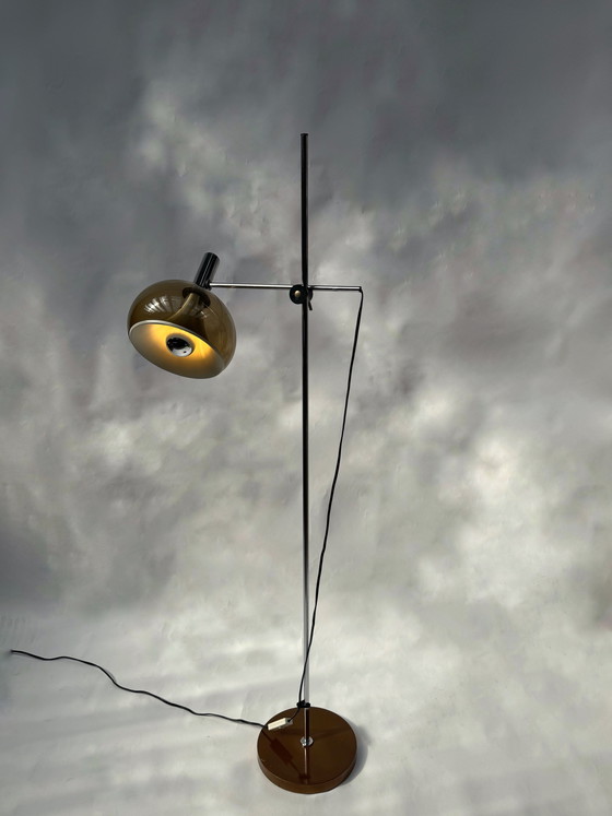 Image 1 of Lampadaire vintage réglable de Dijkstra, design de l'ère spatiale, Pays-Bas, années 1970