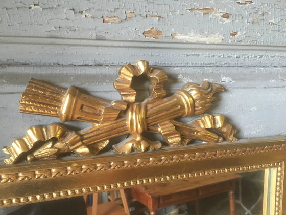 Specchio dorato stile Napoleone III 70x46cm – Legno, Vintage (photo 4 of 8)
