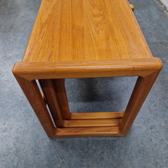 Image 1 of Vintage Danish mimi set nestling tables tables d'appoint en teck