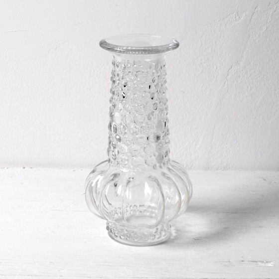 Image 1 of Mid-Century Pressed Glass Vase: Pavel Panek Design, Czech Republic / 1972