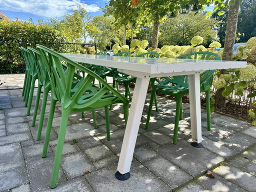 Extremis Outdoor Marina Collectie Tafel 335 Cm – tuintafels, Polyester, rvs