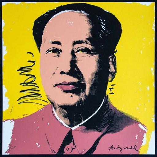 1986 Carnegie Museum of Art Dopo Andy Warhol "Mao" litografia