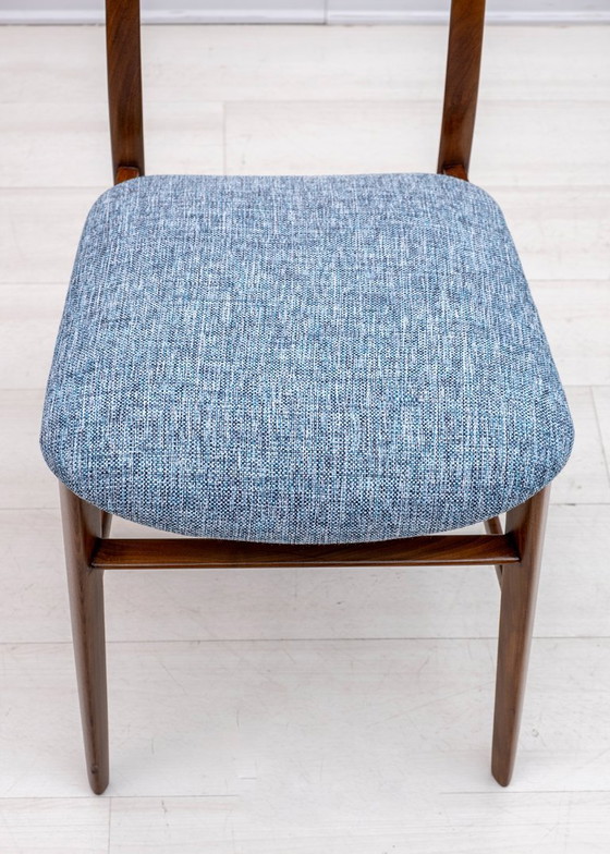 Image 1 of Sechs italienische Teakholz-Esszimmerstühle von Edmondo Palutari für Dassi, Mid Century, 1950er Jahre