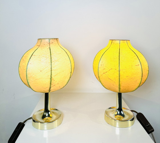 Image 1 of COCOON TABLE LAMP BY FRIEDEL WAUER FOR GOLDKANT LEUCHTEN, GERMANY, CIRCA 1960s/1970s
