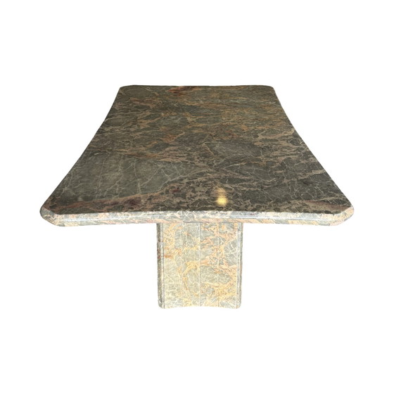 Image 1 of Vintage Fior di Pesco marmeren eettafel, Italië 1980