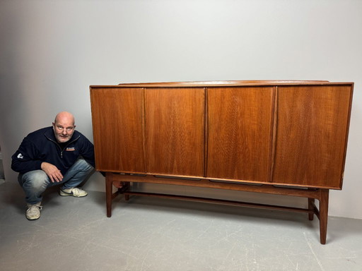 Large Mid-Century Design Scandinavian Highboard attributed to Sven Aage Madsen, Denmark, 1960s