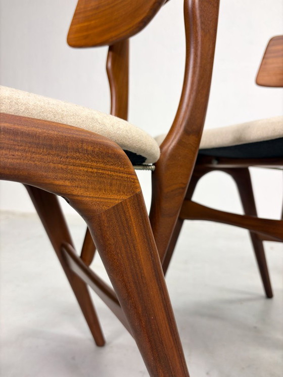 Image 1 of Set Mid-Century Eetkamerstoelen van Topform