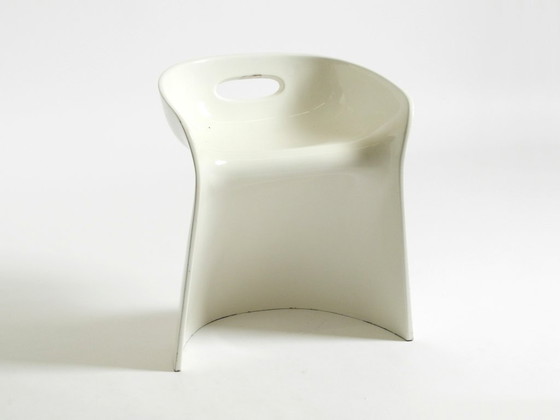 Image 1 of Very rare white stool by Winfried Staeb from the 1970s for the Form + Life Collection