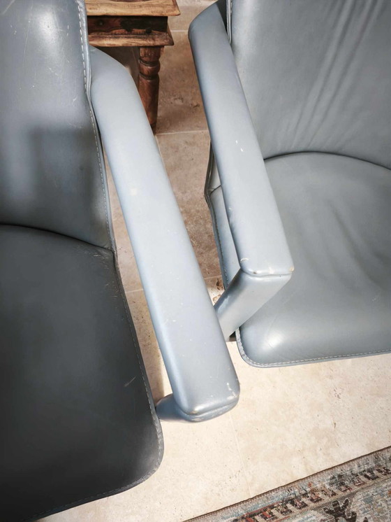 Image 1 of 4 Fauteuils Leolux "Cachucha" - Design postmoderne par Hugo de Ruiter (1990)