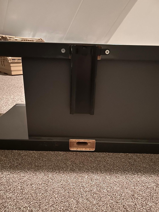 Image 1 of Two Molteni&C anthracite wall shelves - Italian Design