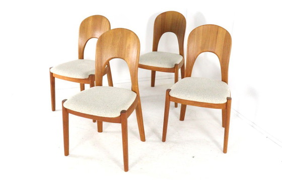 Image 1 of Set di 4 sedie Koefoed Morten in teak vintage 'Horve'