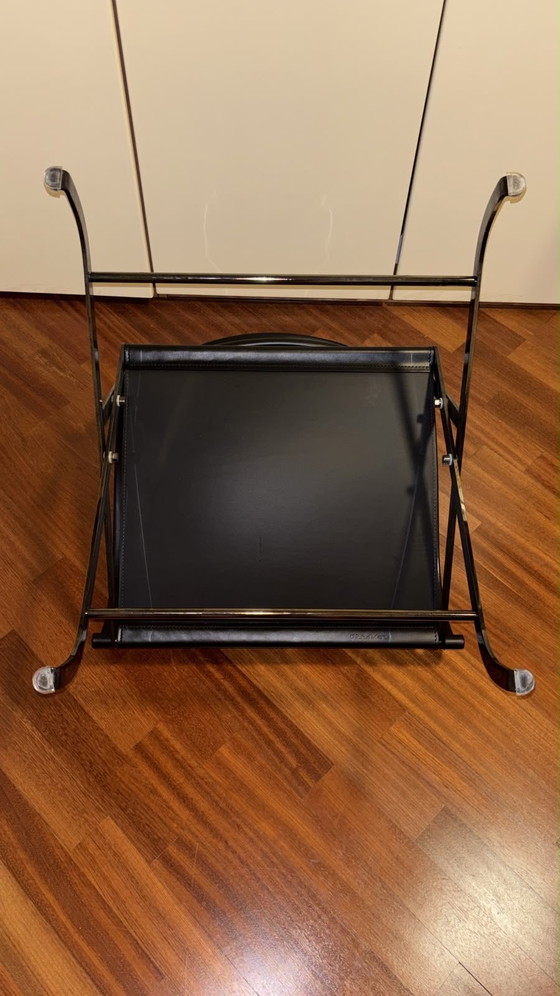 Poltroncina Flexform Lauren – Antonio Citterio – Pelle Nera – Sedie pieghevoli, Leather, Metal (photo 5 of 5)