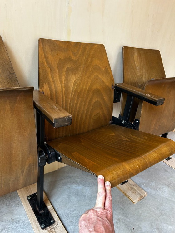 Sedie da Cinema Classiche Anni '50 – Merk onbekend, Sedie pieghevoli, Metallo, Legno (photo 3 of 9)