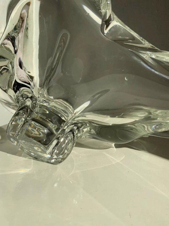 Image 1 of XXL-Skulpturschale aus Muranoglas – „Muschelelement“ – 2,3 kg – 1970er Jahre