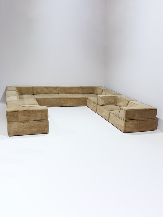 XXL Cor Trio Modulaire Sofa Landscape Bank Beige Geel 1973 – Modulaire banken, Textile (photo 3 of 21)