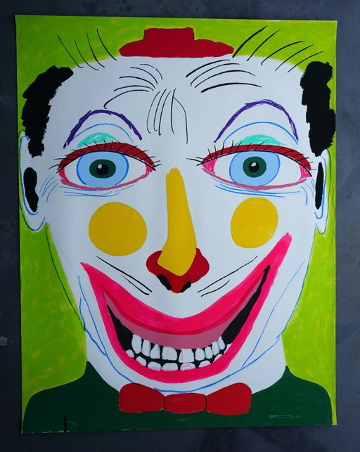 Frederick James Brown 'Jules' 1990, grande serigrafia firmata