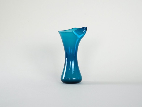 Image 1 of Cobalt glass jug, Danish design, 1950s, made in Denmark