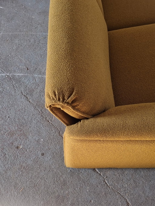 Vintage Leolux Bora Beta Sofa 2.5-Zits Bank – Mustard Bouclé