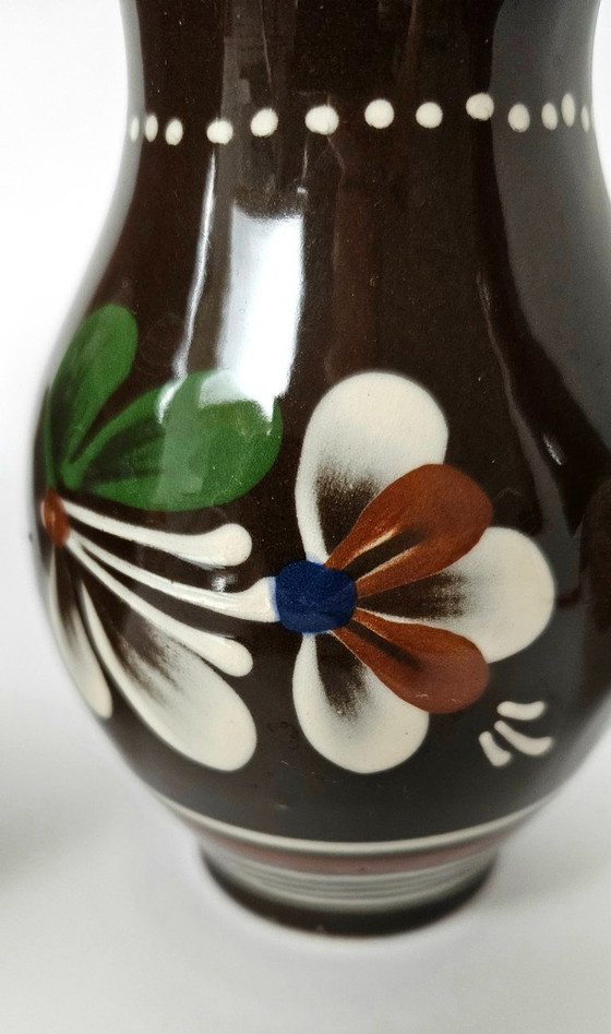 Image 1 of Pichets en céramique hongroise de Sarospataki | Lot de 2 pichets vintage en céramique de Sarospatak, Hongrie