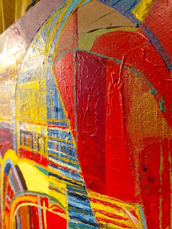 Image 1 of Ellen van Randeraat painting Acrylic on canvas 80/80