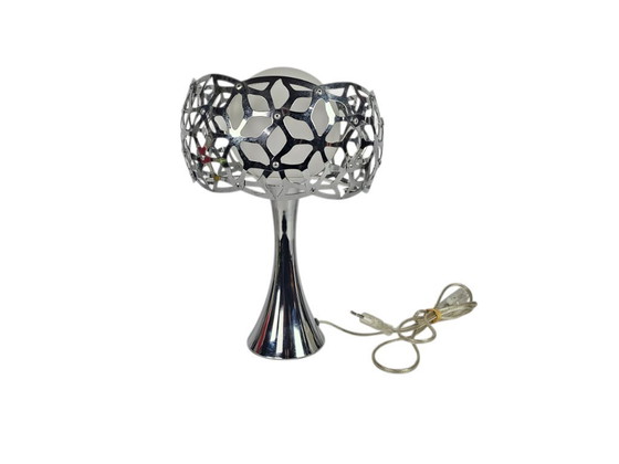 Image 1 of Eglo - Oxana model - table lamp - chrome - frosted glass - 90s