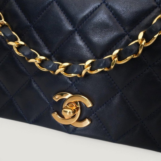 Image 1 of CHANEL FULL FLAP | NAVY BLUE
