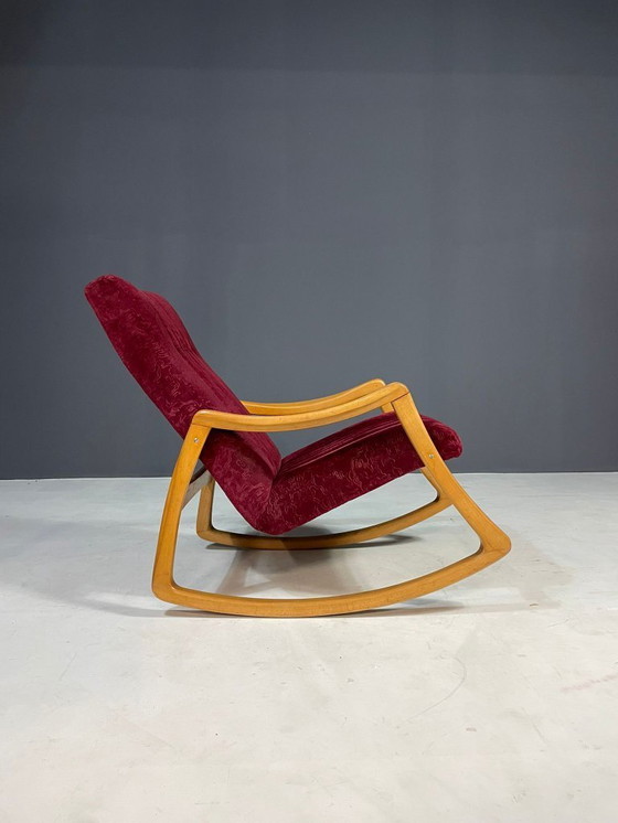 Image 1 of Mid-Century Bentwood Rocking Chair by TON, Czechoslovakia, 1960s