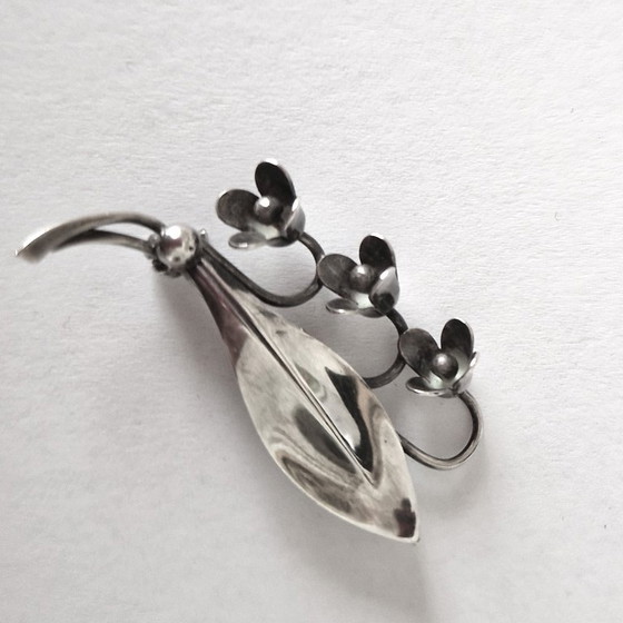 Hermann Siersbøl Denmark - Spilla d'argento - Marcata – Oggetti decorativi (photo 3 of 6)