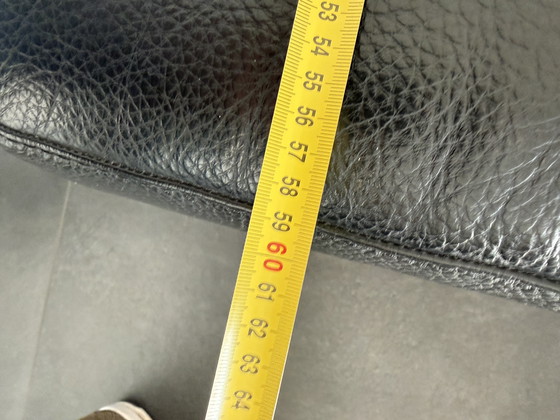 Image 1 of Pouf | poggiapiedi | poggiapiedi in pelle nera