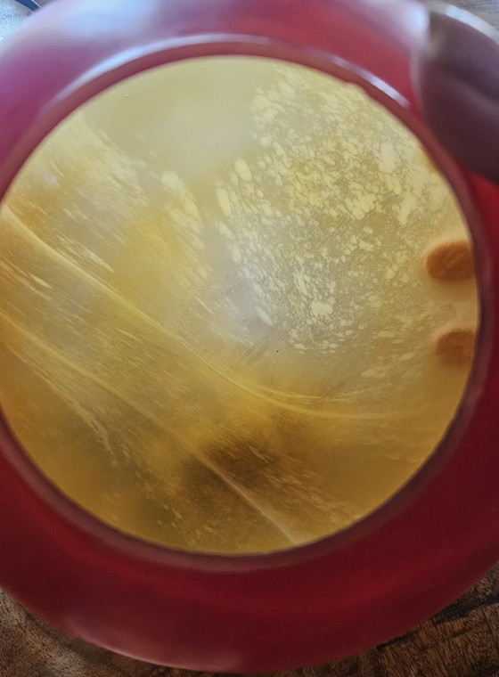 Image 1 of Vintage Space Age glass mood lamp – hand-blown sunset globe – unique eye-catcher