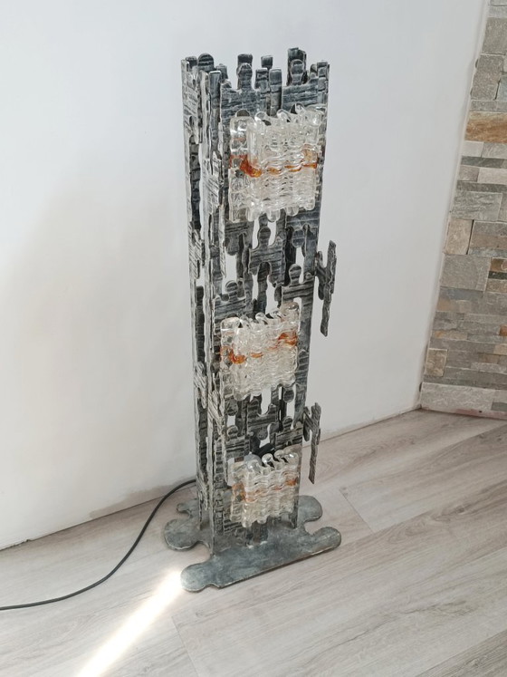 Image 1 of Spectacular brutalist lamppost by Albano Poli for Poliarte, 1970s