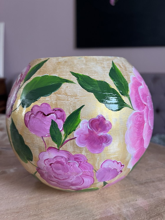 Image 1 of Hand-painted ball vase