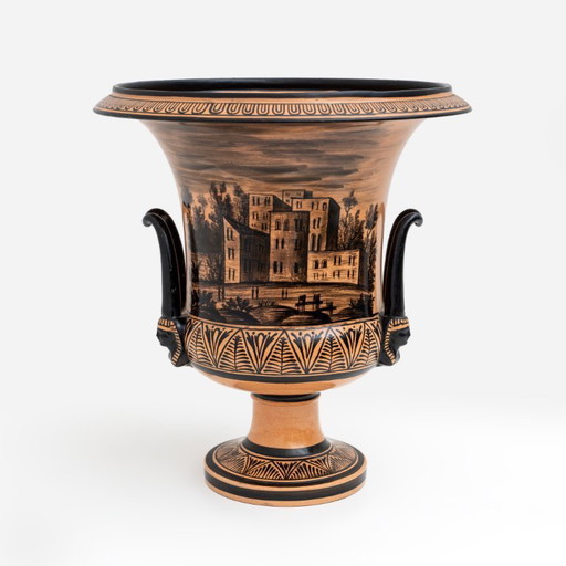 Vase Krater - Naples, manufacture Giustiniani - Milieu du XIXe siècle