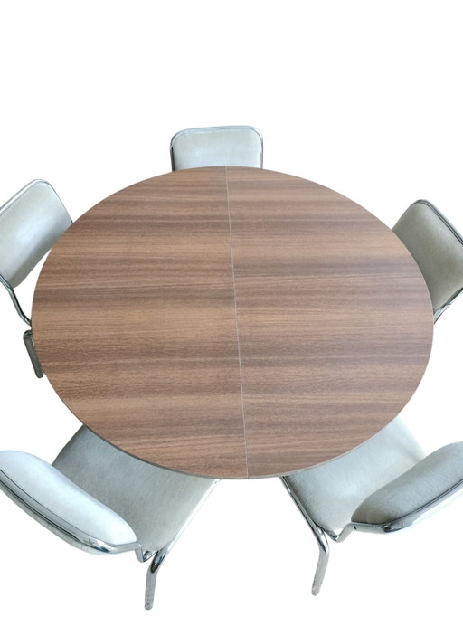 Vintage Round, Extendable Dining Table