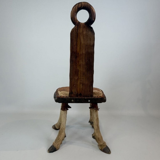 Coppia di sedie rustiche stile folk – Poltrone relax, Pelle, Legno (photo 24 of 34)