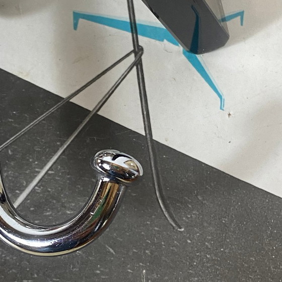 Set di 2 appendini vintage in vetro fumé marrone e acciaio inox Fontana Arte / Veca – Oggetti decorativi (photo 7 of 9)