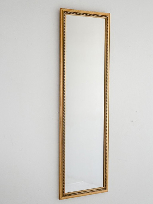1970s Scandinavian gold lacquered mirror