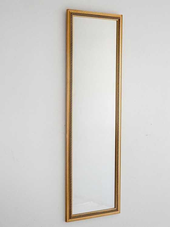 Image 1 of 1970s Scandinavian gold lacquered mirror