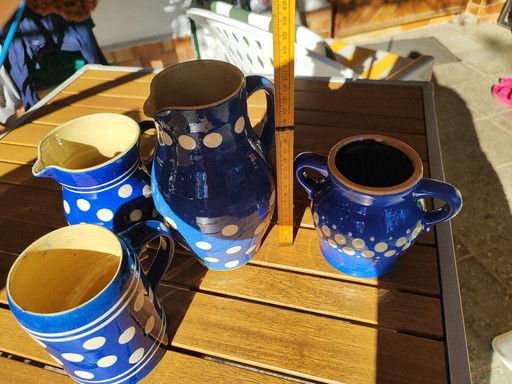 Set "Big Dots" Rustic German Landhouse DDR