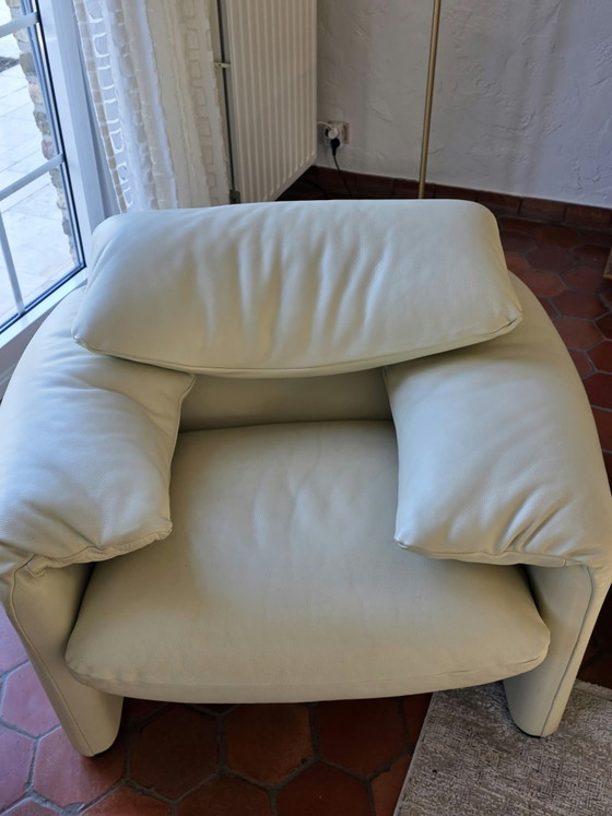 Cassina - maralunga 3 delig leer – Zithoek (photo 7 of 12)