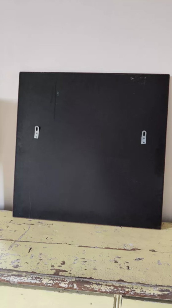 Image 1 of Miroir couleur lie de vin, années 80, attribué à Lancel