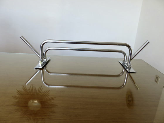 Image 1 of Portasciugamani Art Déco in ottone cromato, anni '30-'40, Francia 