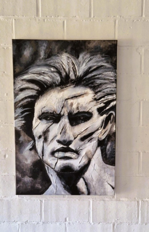 Silence in Stone - Acrylic on Linen Canvas – schilderijen tekeningen (photo 2 of 6)